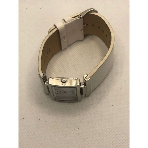 Fossil ES1838 Women's White Leather Analog White Dial Quartz Genuine Watch CM33 - Picture 7 of 9